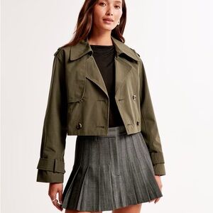 Abercrombie Cropped Trench Coat
